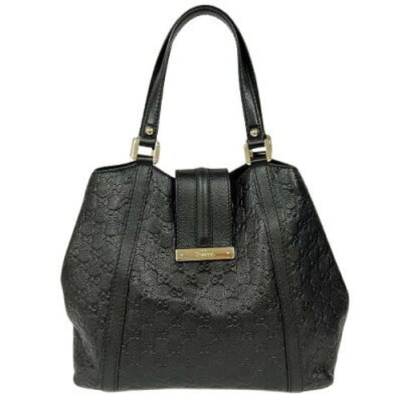 Gucci AB ssima Bag Black Tote - Picture 1 of 9